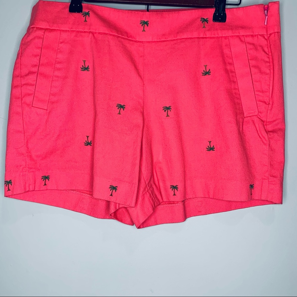 J Crew Cotton Shorts with Palm Trees Size 8